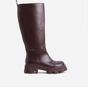 Elegant Brown Knee-High Boots